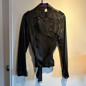 Theory - Back Leather Jacket